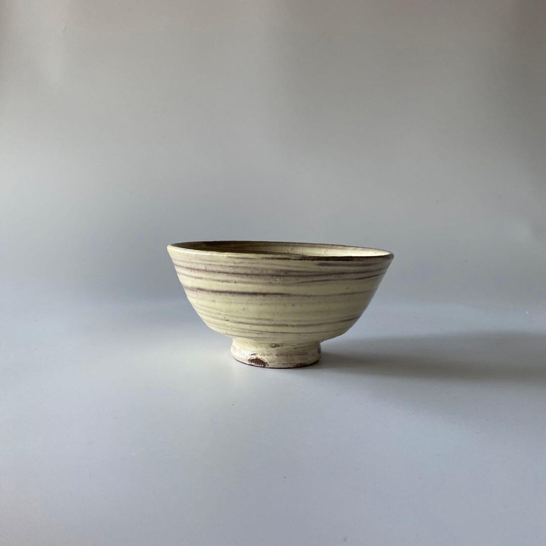 舩木道忠 刷毛目茶碗 共箱付