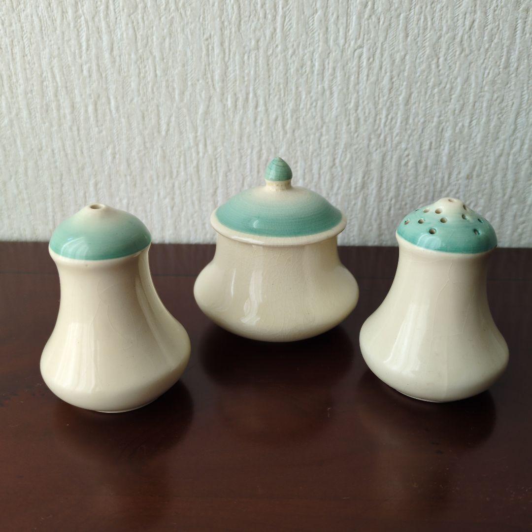 スージークーパー＊ドレスデン＊調味料3点セット＊グリーン