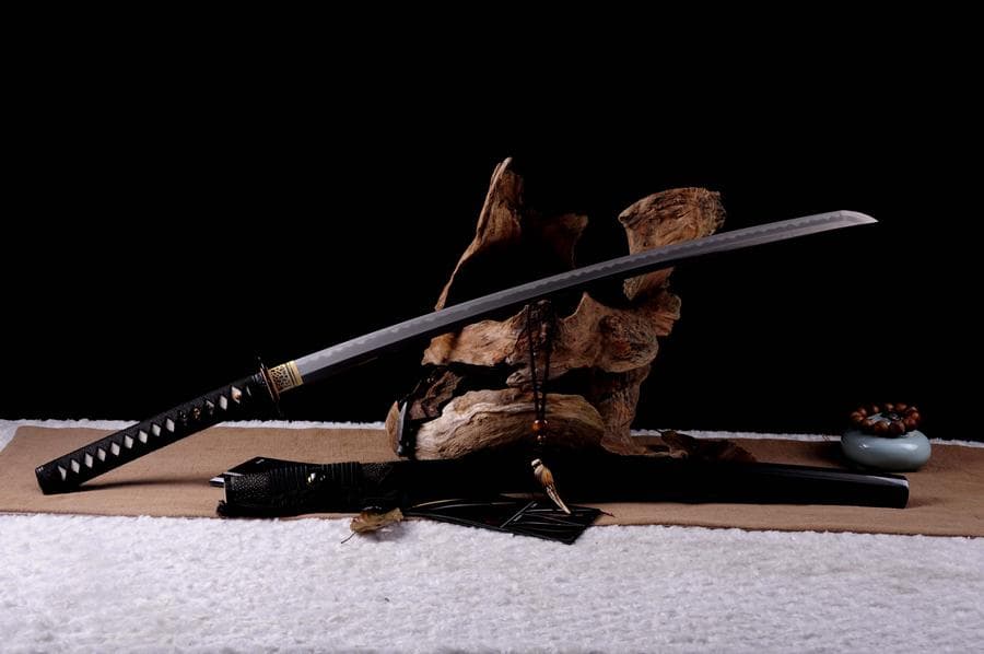 雷切T10鋼焼刃 日本刀 模造刀 居合刀 武士道 武蔵 鑑賞用 手鍛造打