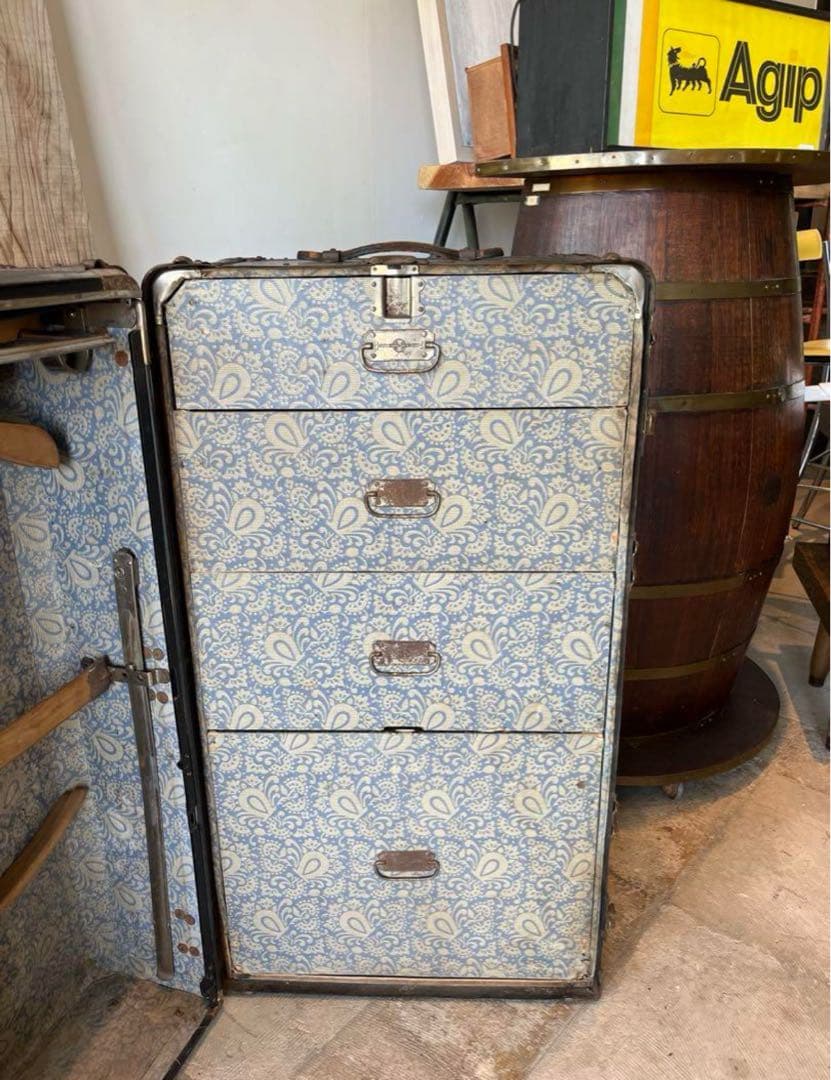 アンティークトランク　ヴィンテージ　ワードローブ　船舶トランク　HARTMANN