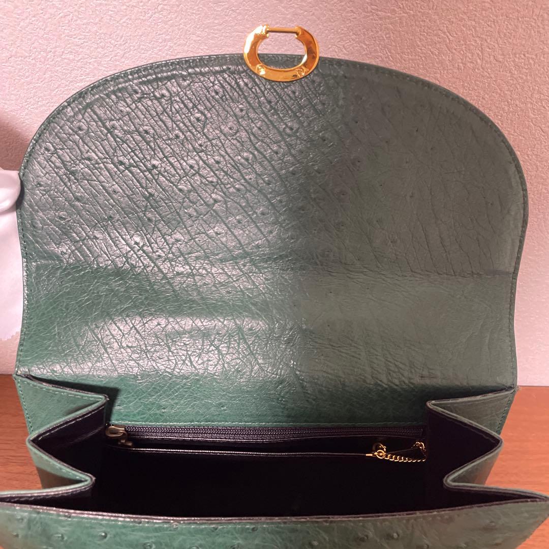 【未使用品定価60万円】ハンドバッグ　オーストリッチ　ダチョウ　本革