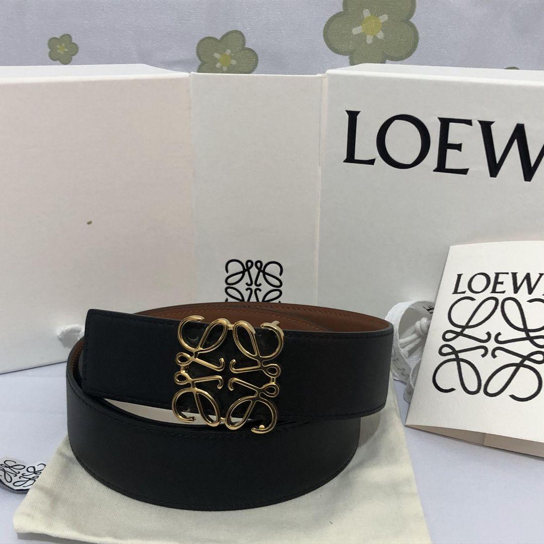 ロエベ　リバーシブル アナグラム ベルト