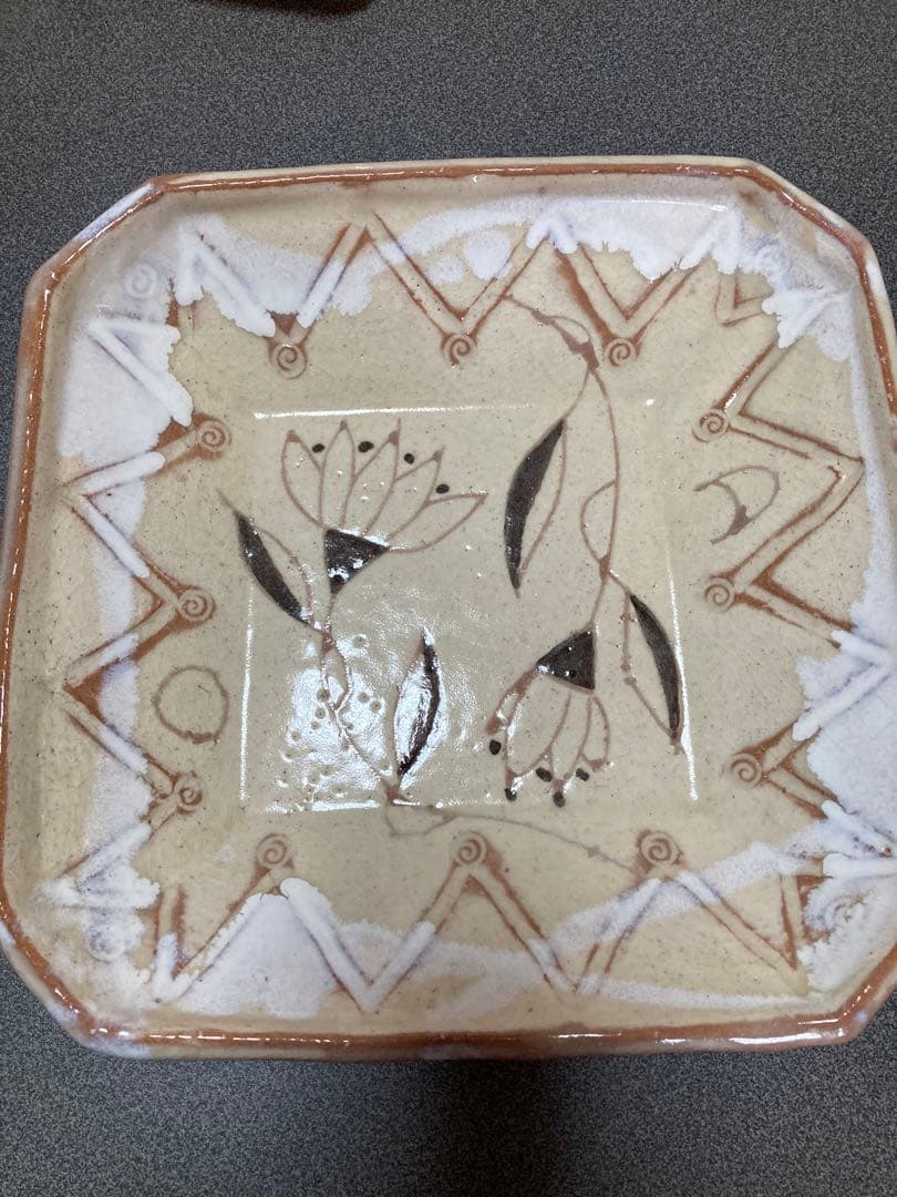 萩焼　金地博正作　お皿