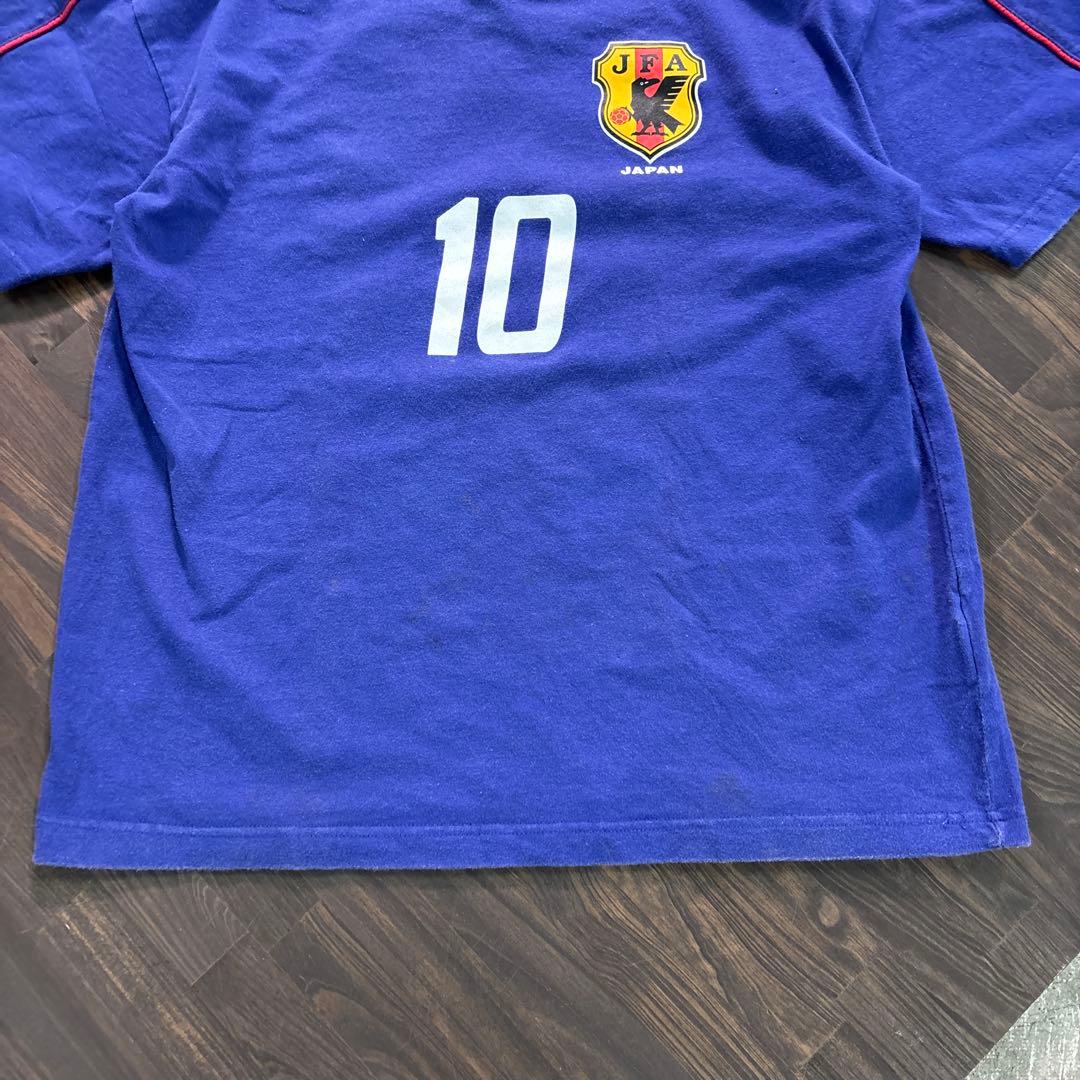 8SM1 JFA サッカーTシャツ　10番中村俊輔　M 日本代表　古着used