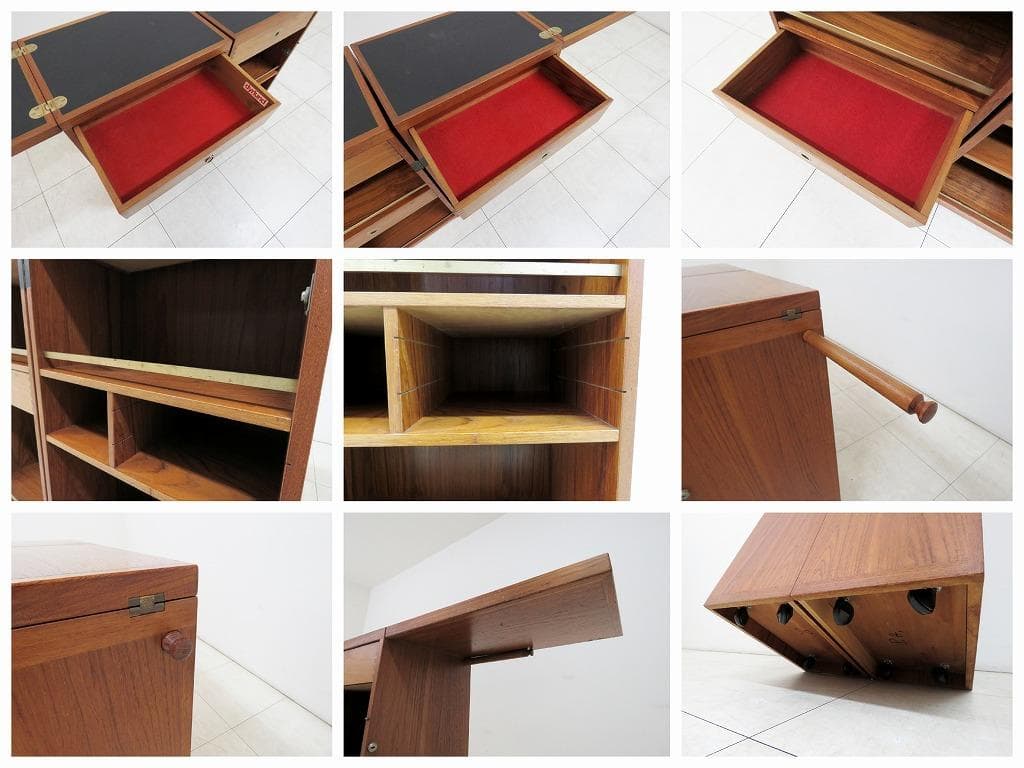 ロッタ様 デンマーク デューロン チーク材 バーキャビネット60'sヴィンテージ