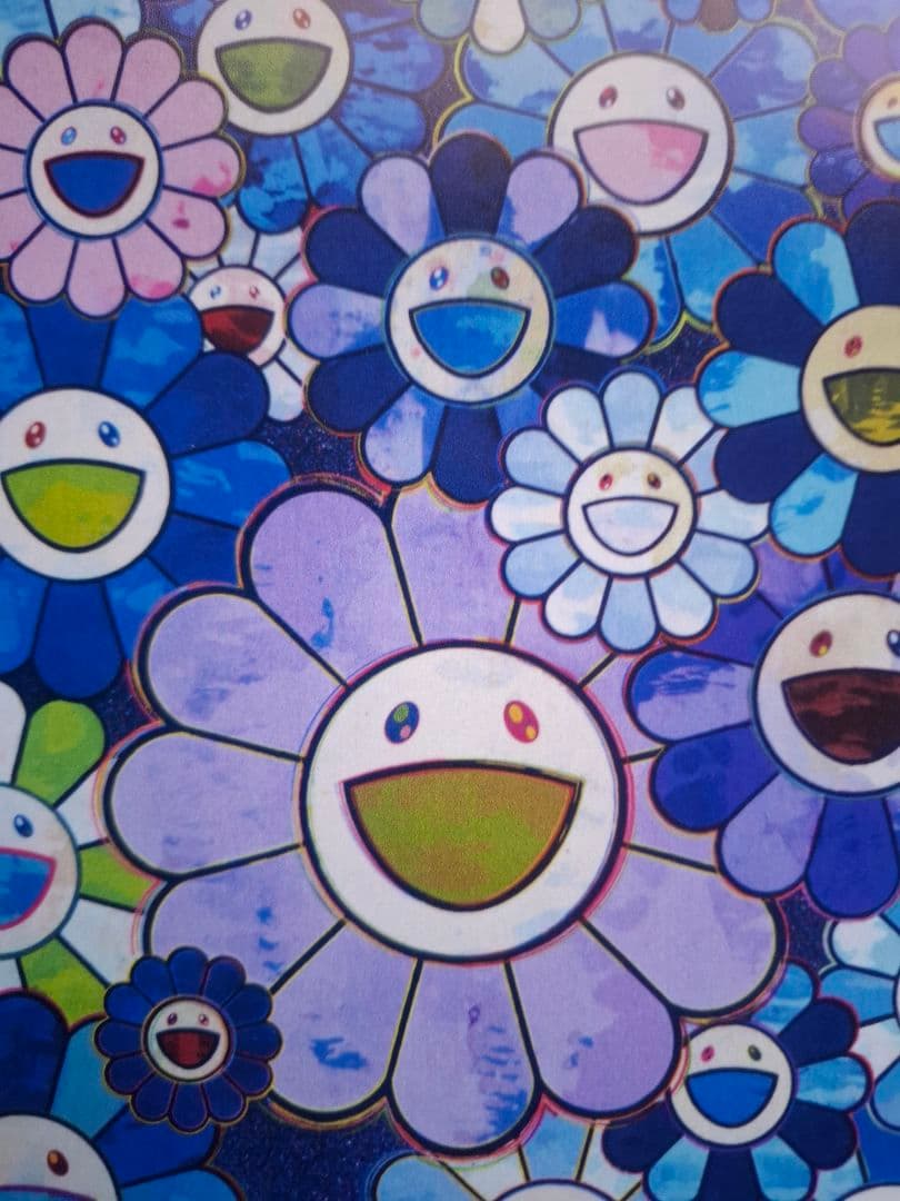 『シャングリラ・ブルー』村上隆作品ポスター　奈良美智　草間彌生