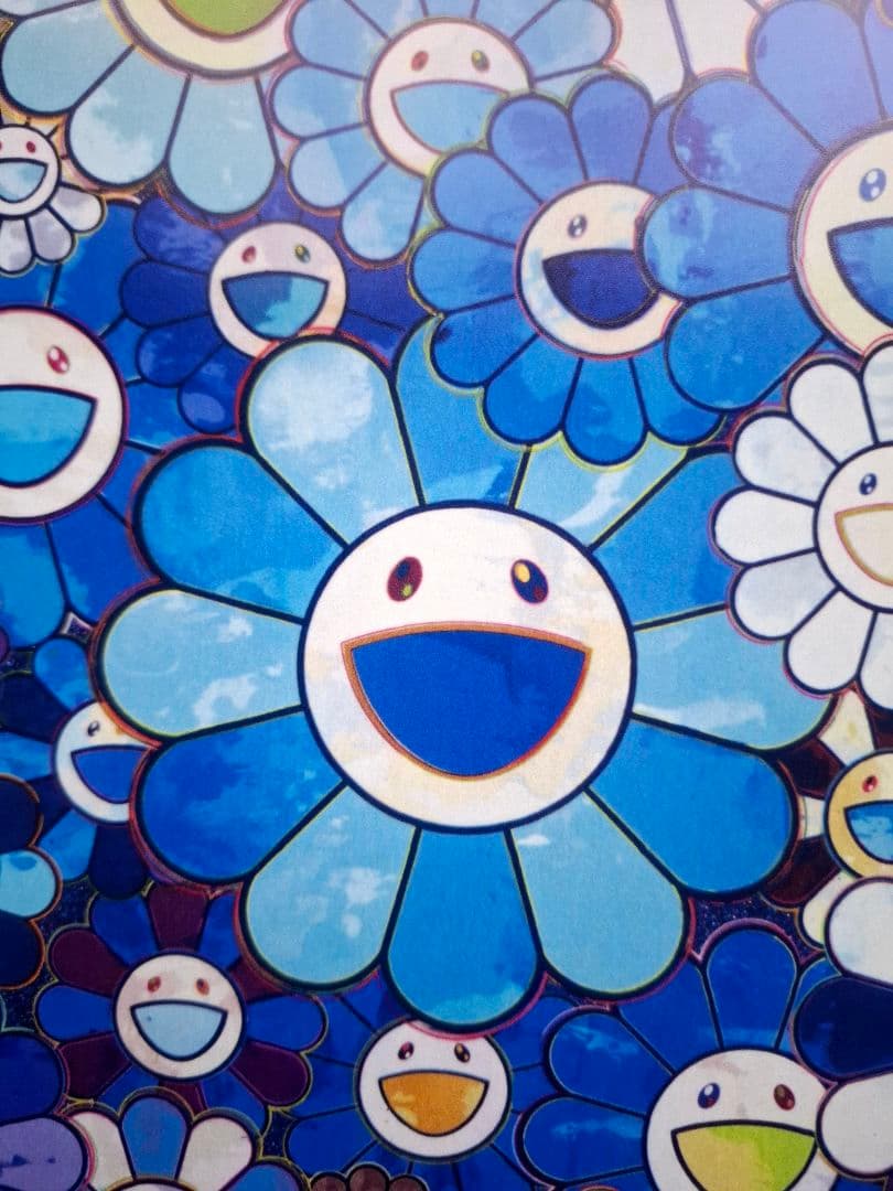 『シャングリラ・ブルー』村上隆作品ポスター　奈良美智　草間彌生