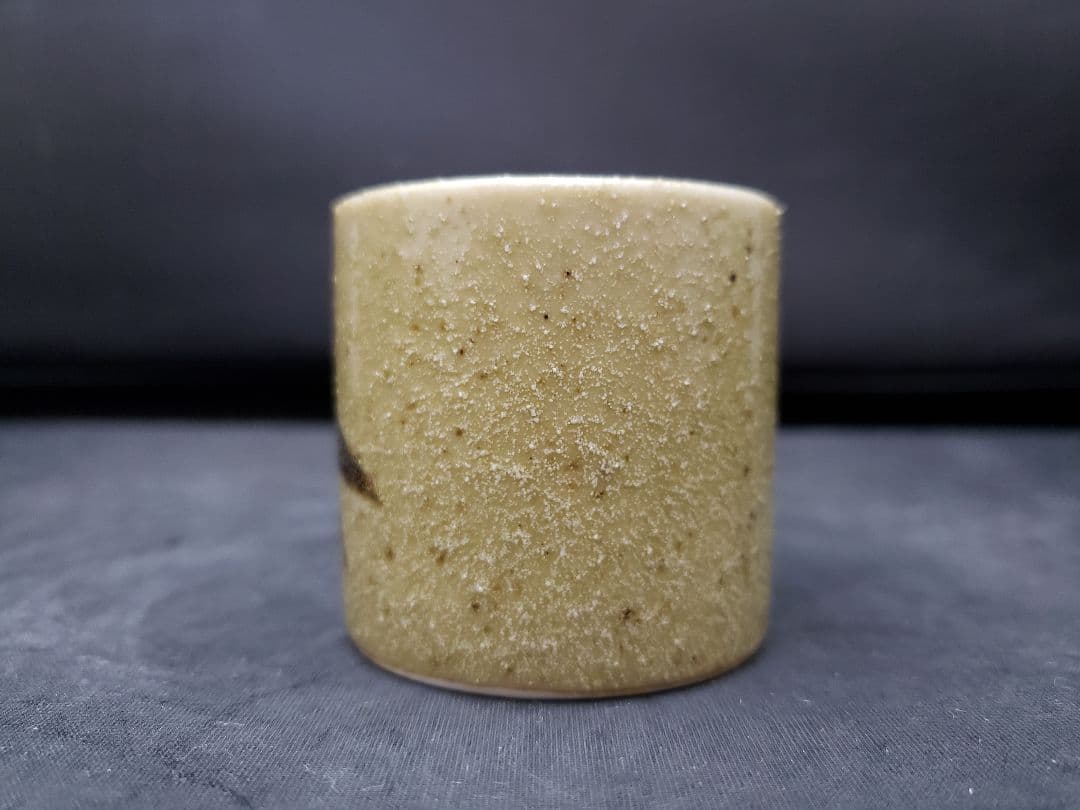 絵唐津皆具　古川華山作　清寂　茶道具　水指　建水　蓋置　花器　竹柄