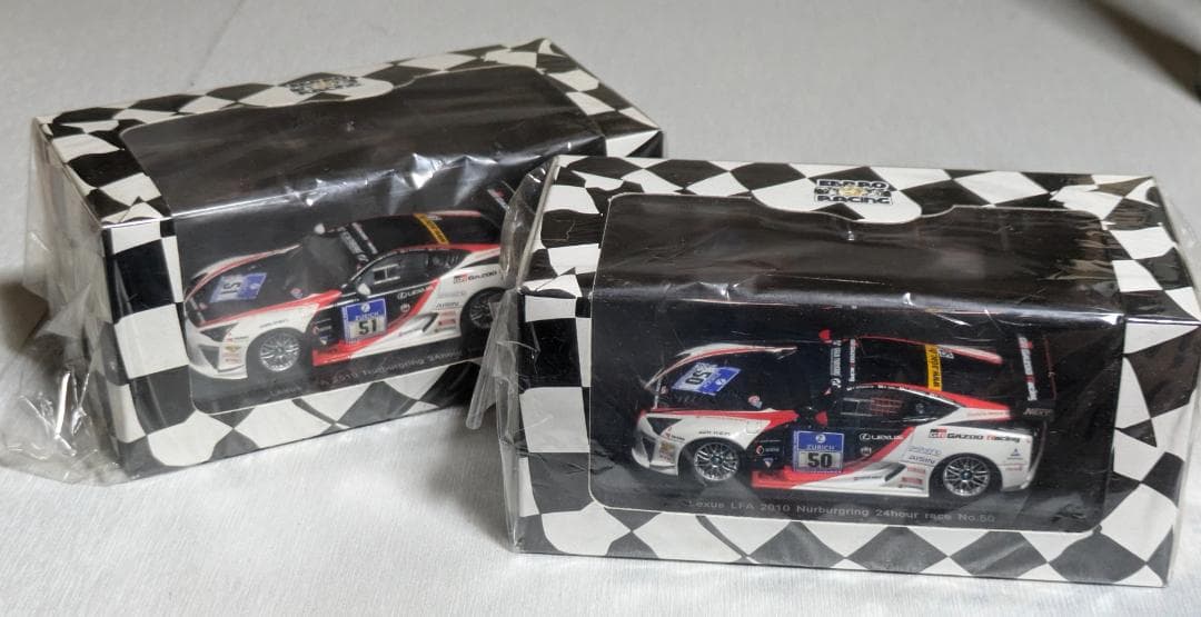 希少 エブロ 1/43 LEXUS LF-A ニュル24時間 2010 2台