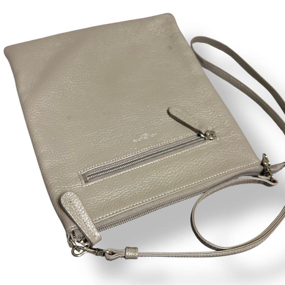 【美品】サロンドアルファード スマイルプチポシェット 本革 ショルダー