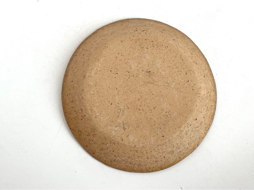 陶芸家　作家物　船木研児　舩木　研兒　うさぎ　丸皿　布志名焼　出雲　民芸　民藝