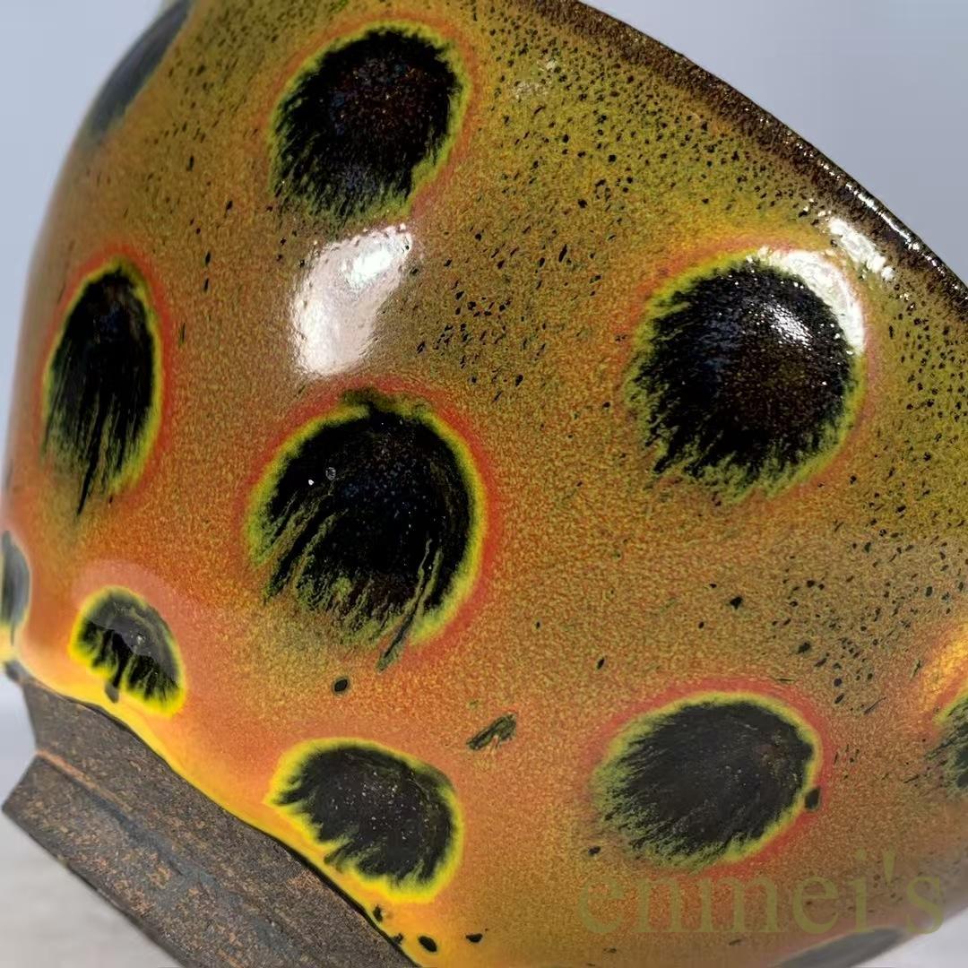 中国古美術・宋建窯風・窯変天目茶碗・茶道具・抹茶茶碗・油滴天目・骨董風・陶磁茶器