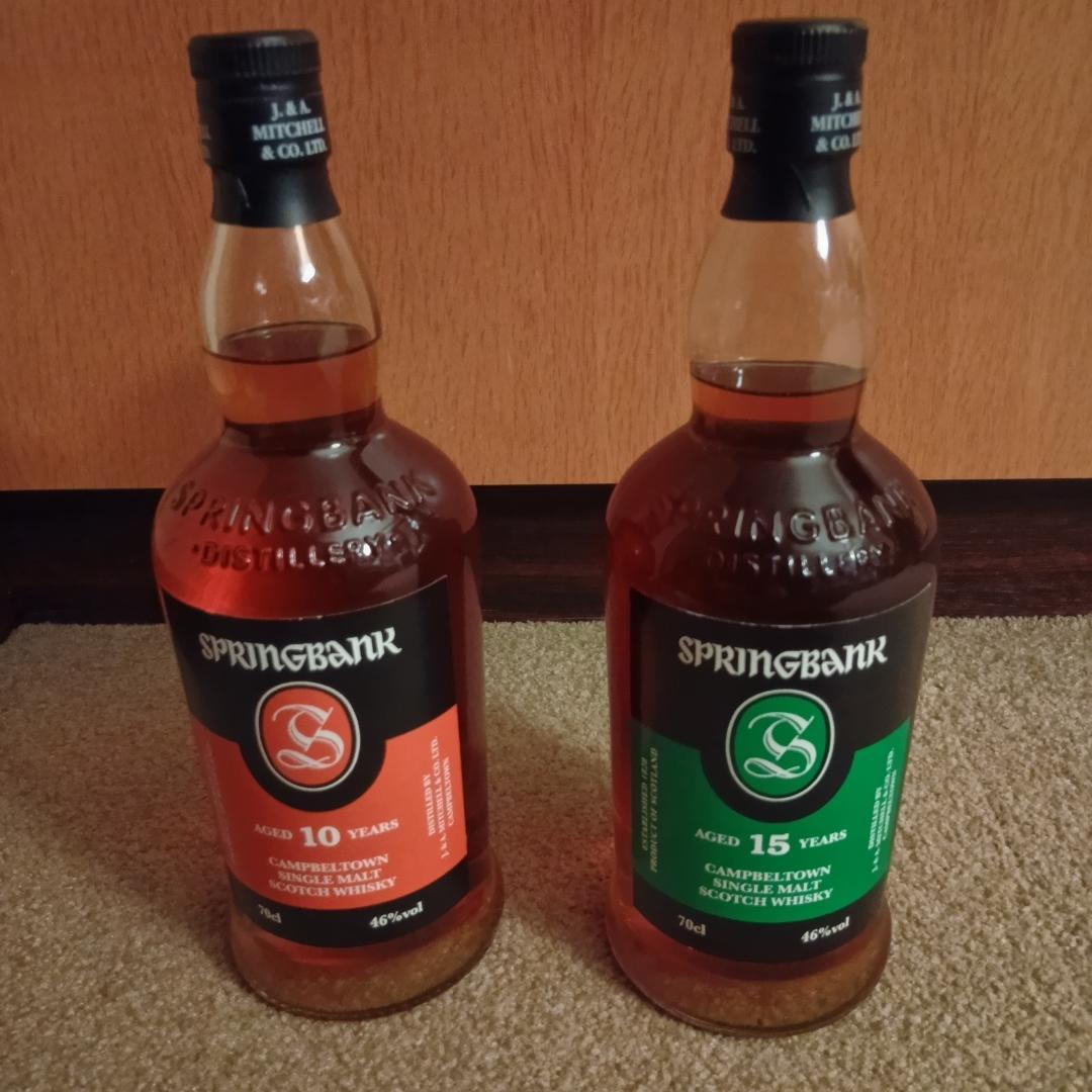 SPRINGBANK 10年 & 15年 セット　箱付き　新品未開封