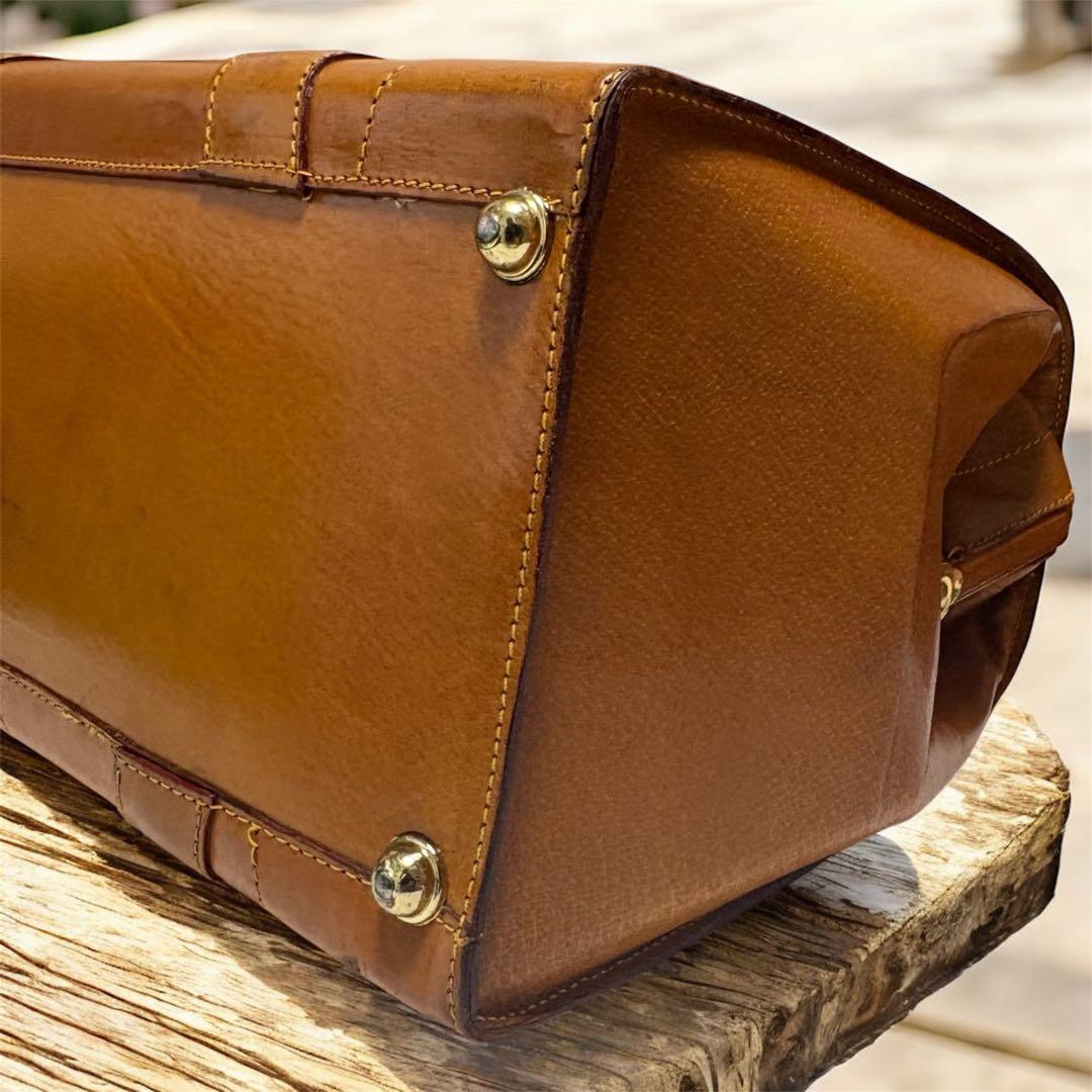 美品　ブルーノコンテイ　ボストンバッグ 本革　ドクターバッグ　昭和レトロ