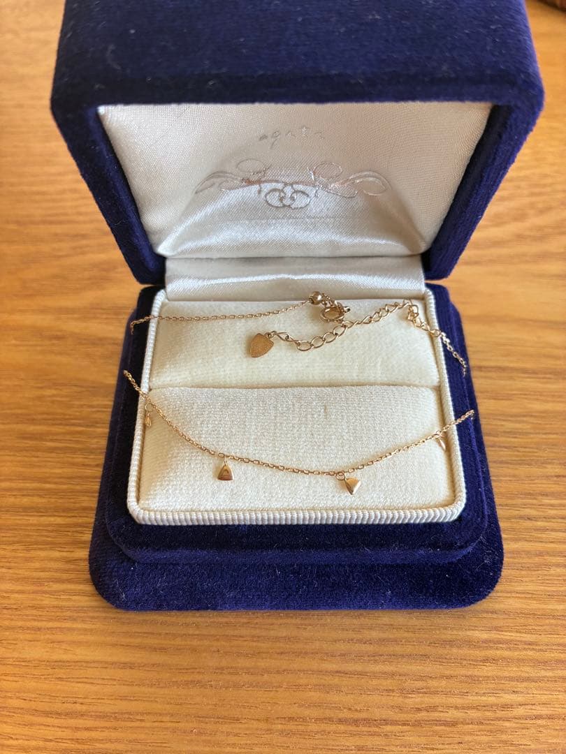 agete アガット K10 アンクレット ブレスレット