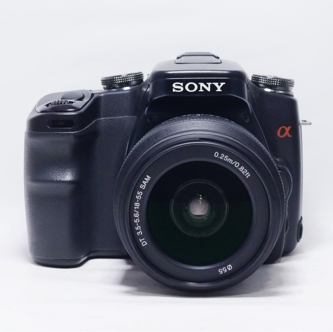 動作確認済 美品 SONY DSLR-A100 α100 18-55mm レンズ