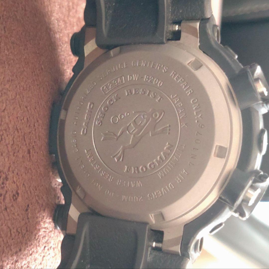RY様　カシオ　G-SHOCK DW-8200-1A　フロッグマン　チタニウム