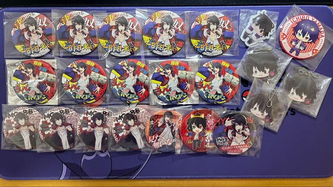 山田一郎　グッズまとめ売り　缶バッジ　アクスタ　コースター　ぬい