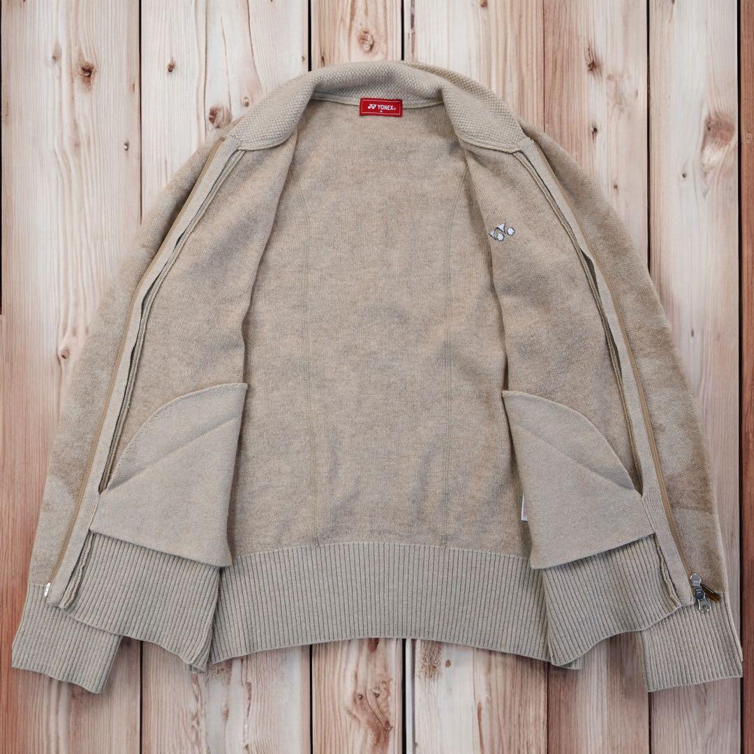 02M650◯ YONEX 石川遼モデル ジップアップ ニット カーディガン M