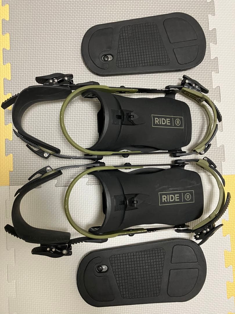 RIDE スノーボード A-6 ビンディング ブラック/オリーブ