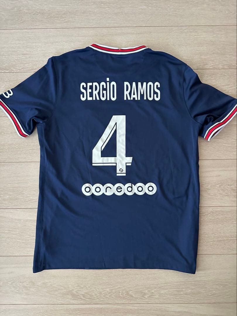 お値下げ↓PSGホームスタジアムシャツ2021-22 セルヒオ・ラモス