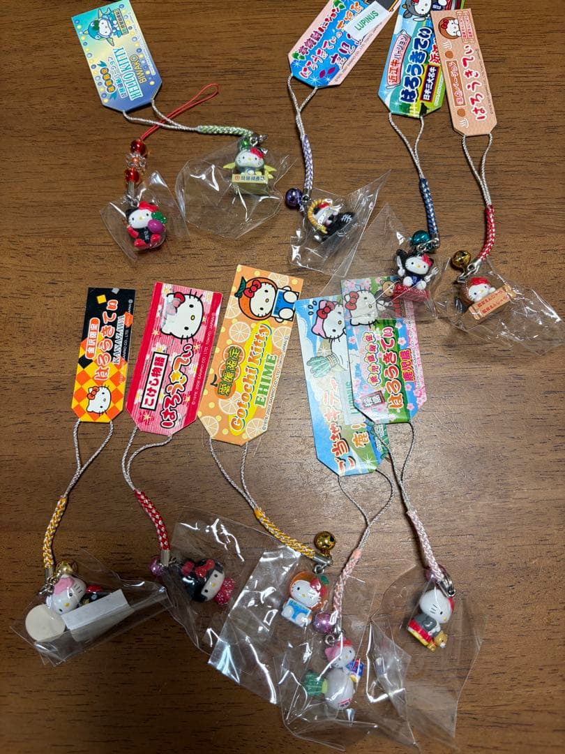 ご当地キティーボールペンシャーペン根付ストラップ