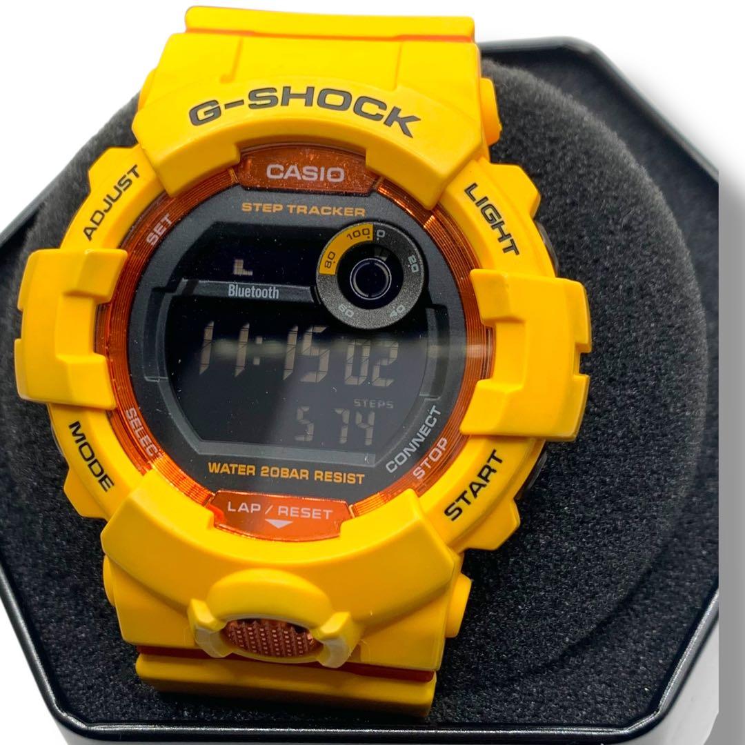 希少　G-SHOCK GBD-800 腕時計　オレンジ　黄色Bluetooth
