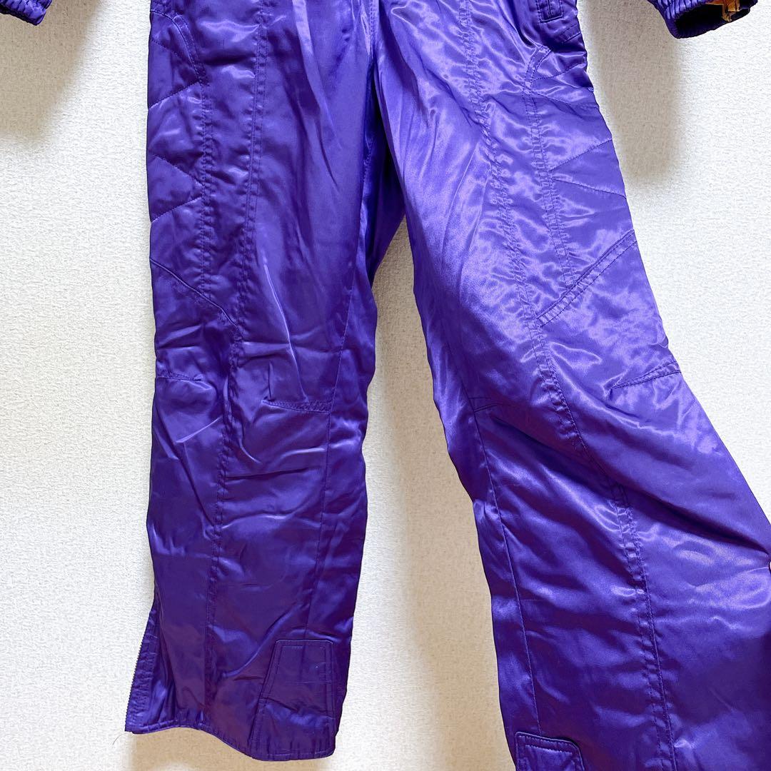 エレッセ ＊ スキーウェア 昭和レトロ ヴィンテージ 一点物 上下セット 紫