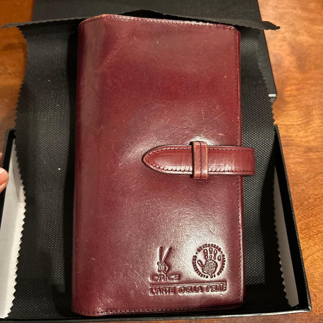 ORICE バーガンディ パスポートケース S-2152