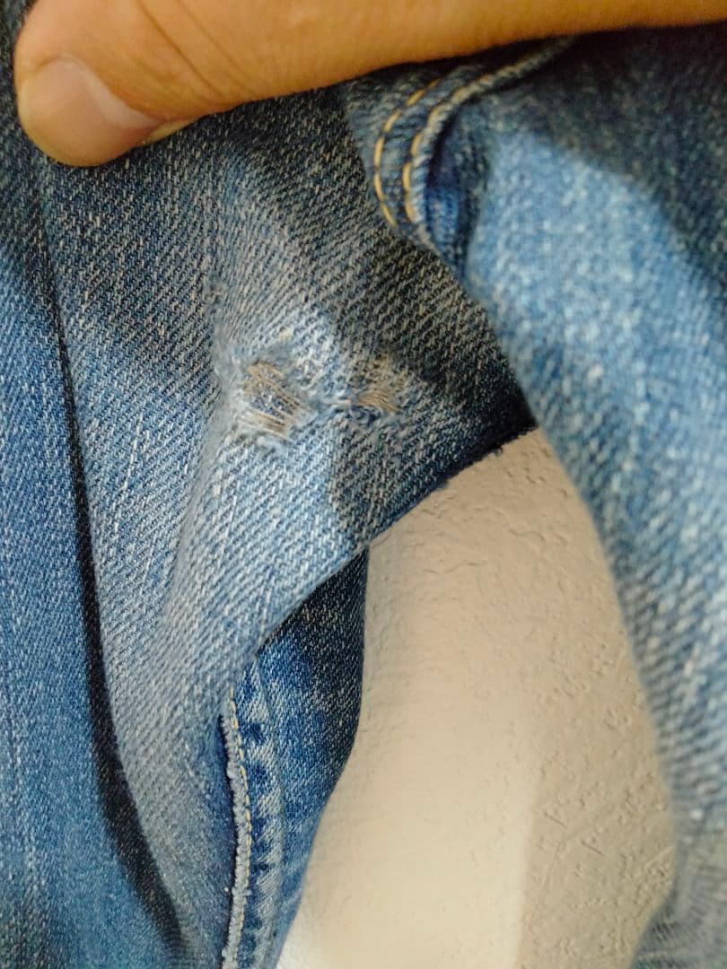 LEE 341Z センター赤タグ　50s 片耳　色濃い目　革パッチ　ライトオンス