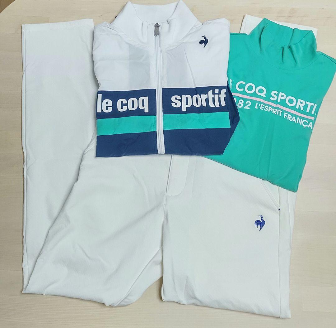 【クリーニング済】 レディースゴルフウェア ジャケット・パンツ・長袖シャツセット