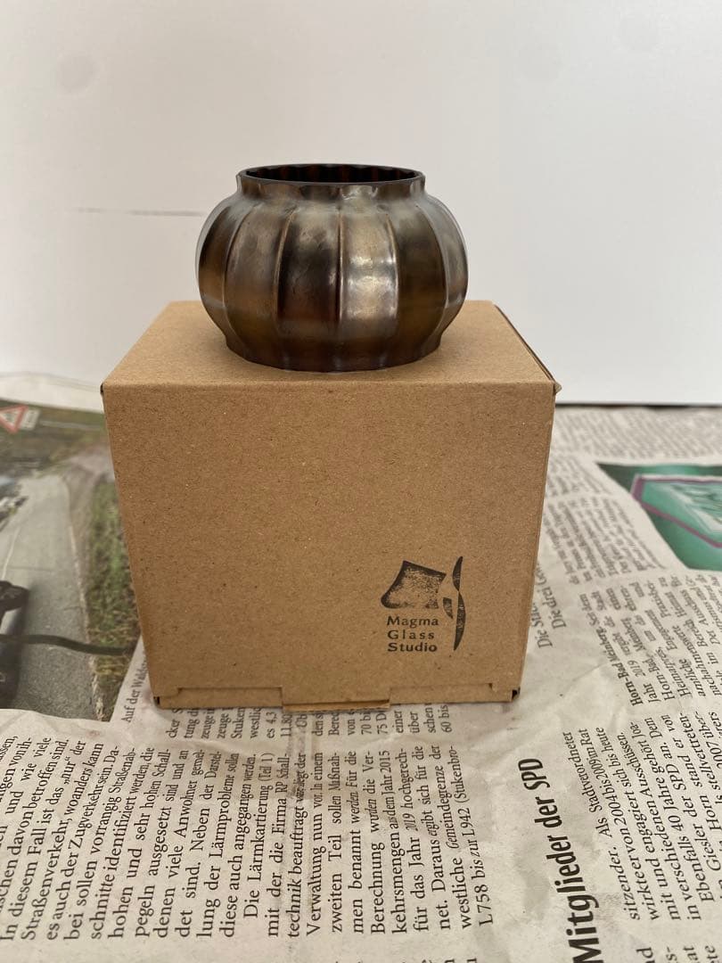 マグマグラス　まんじゅうストライプ　FEUERHAND LU アイロングレー