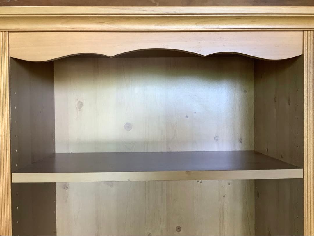 カントリー本箱 木製本棚 カントリー家具 カップボード カントリー調 B&W