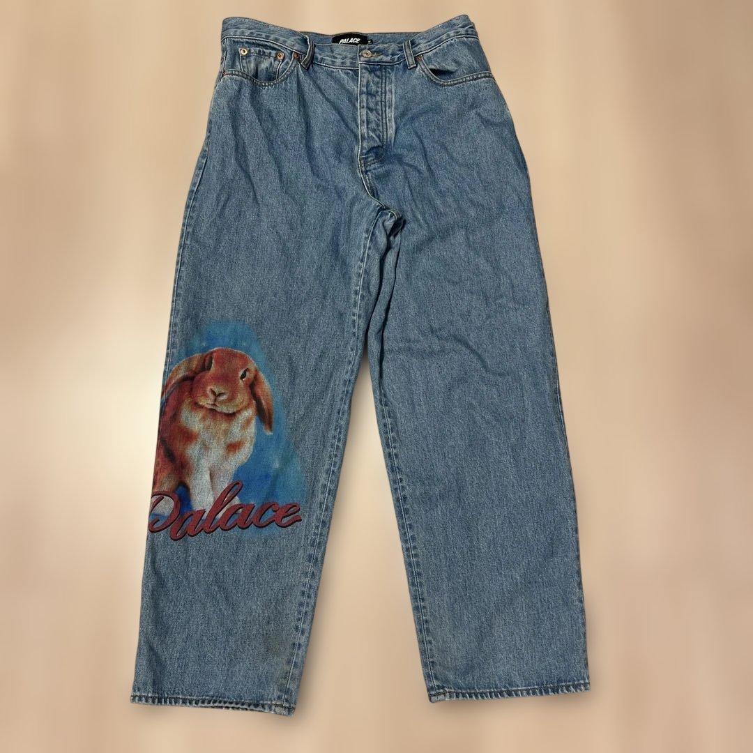 PALACE ウサギプリント デニムパンツ 30