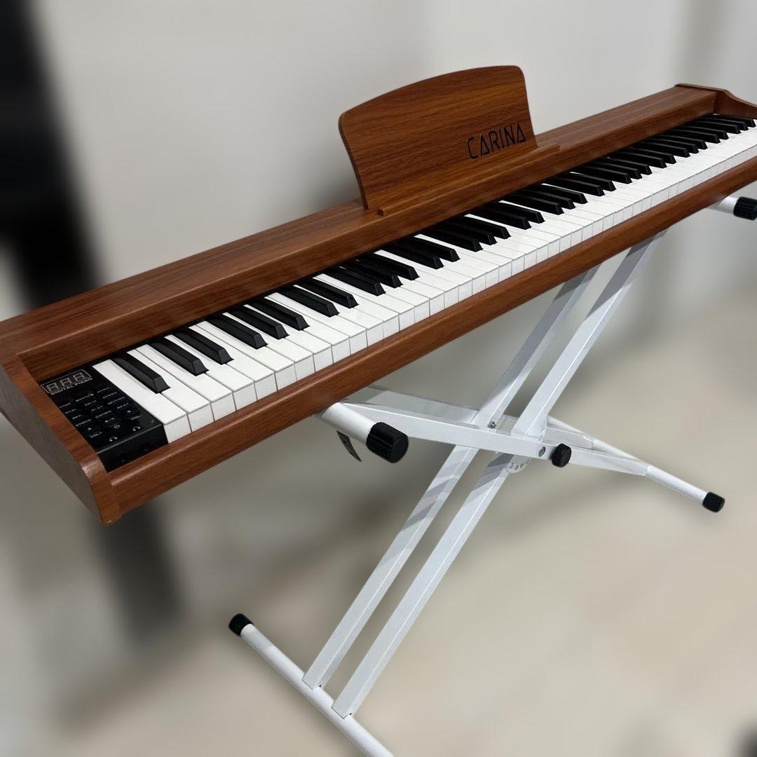 【美品】電子ピアノ 88鍵盤 スタンドセット 木製 CARINA