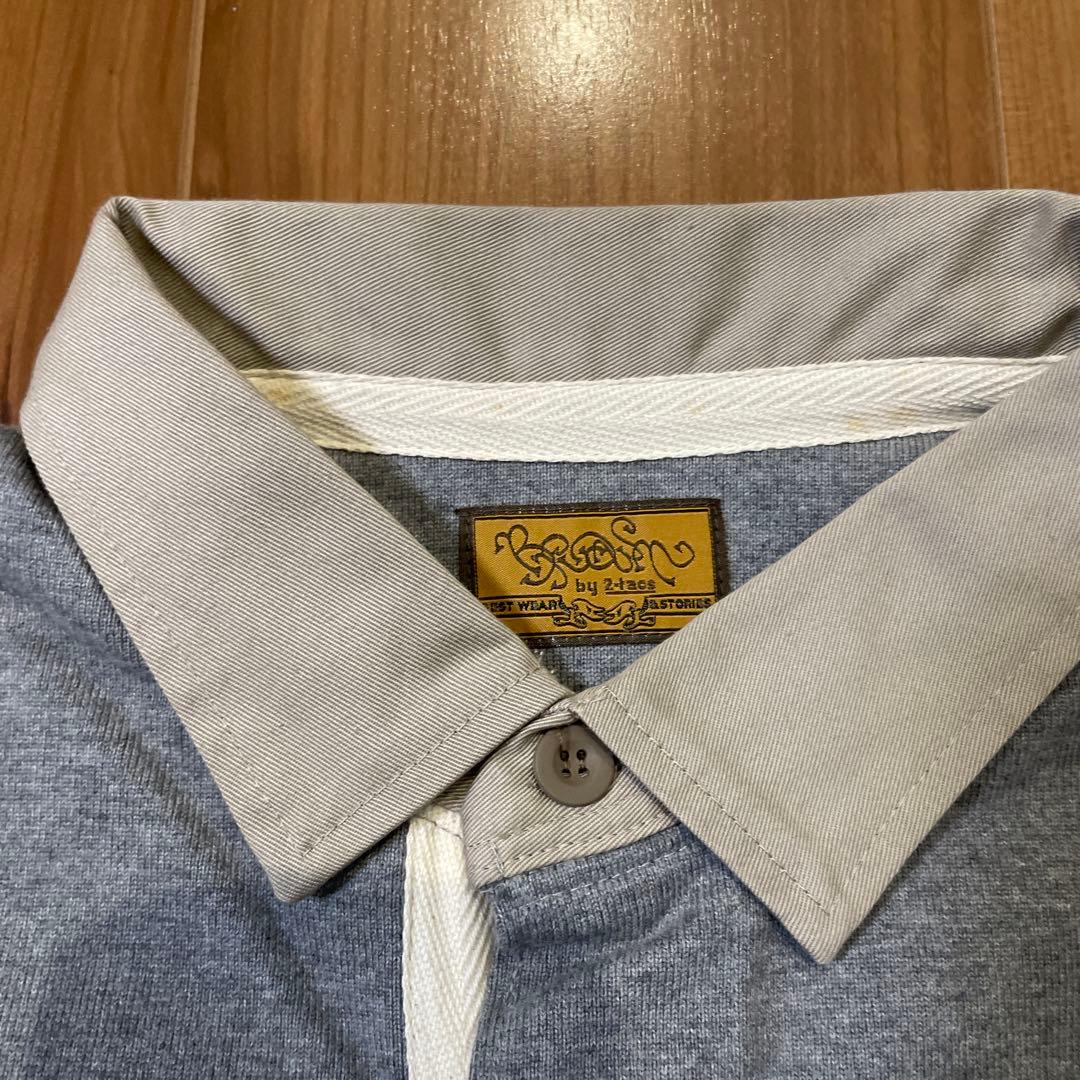 BROWN by 2-tacs ラグビーシャツ