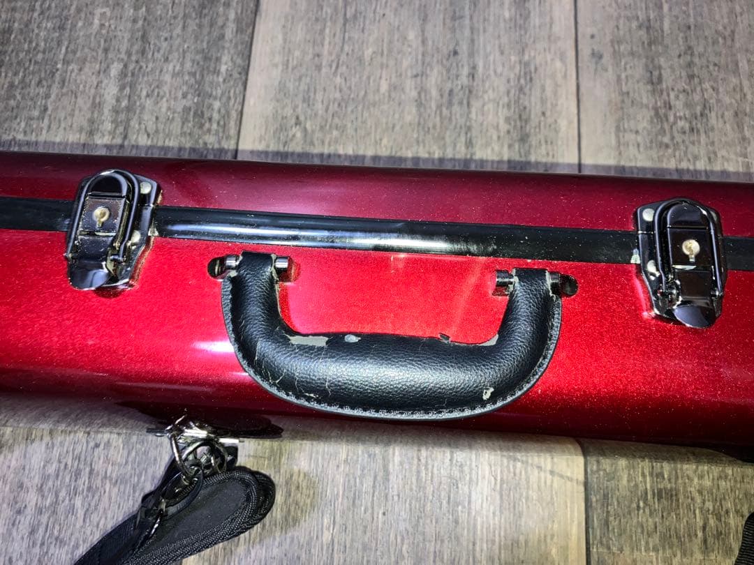 THE MARCATO トロンボーン ハードケース 鍵付き レッド