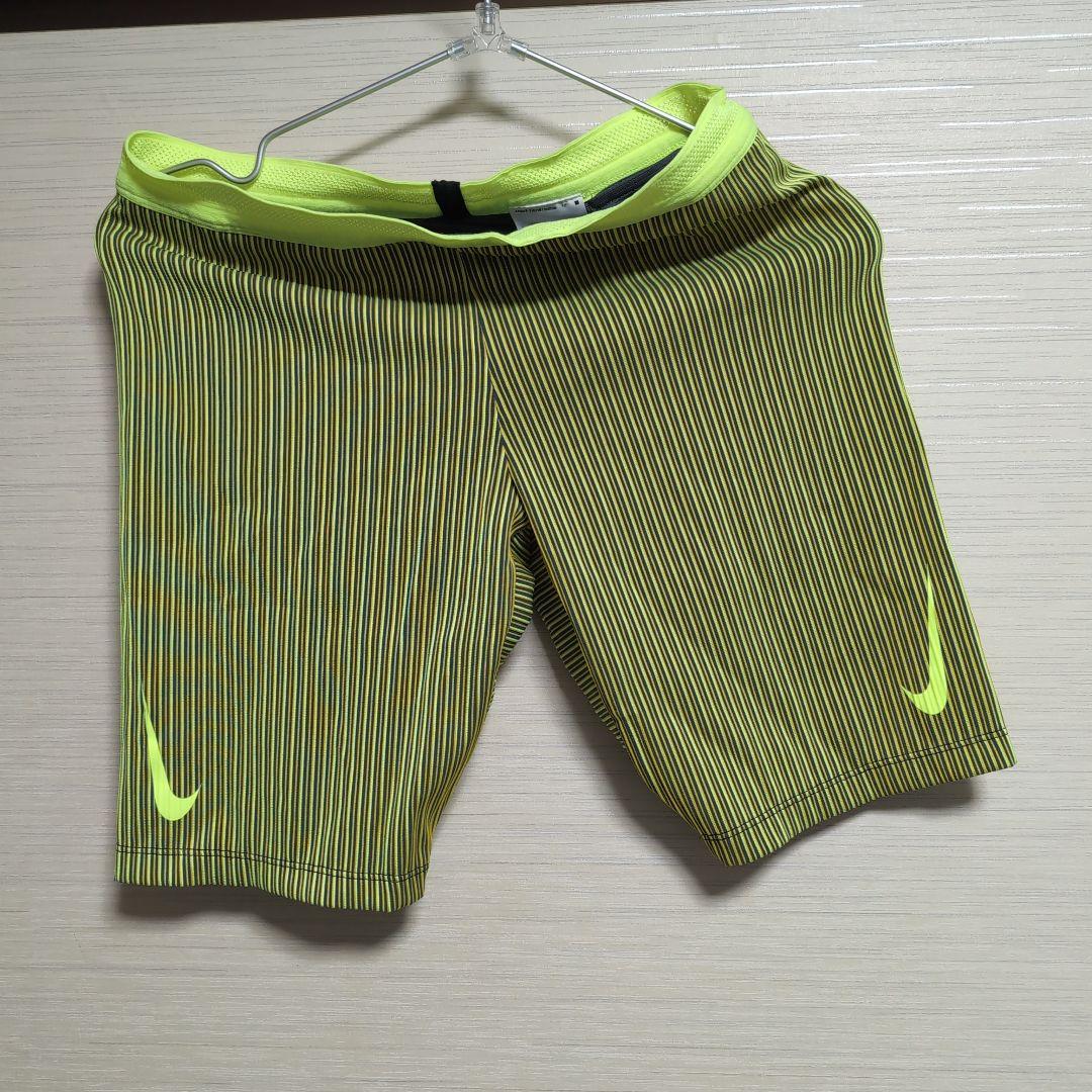 Nike 蛍光イエロー ストライプ 陸上用パンツ M