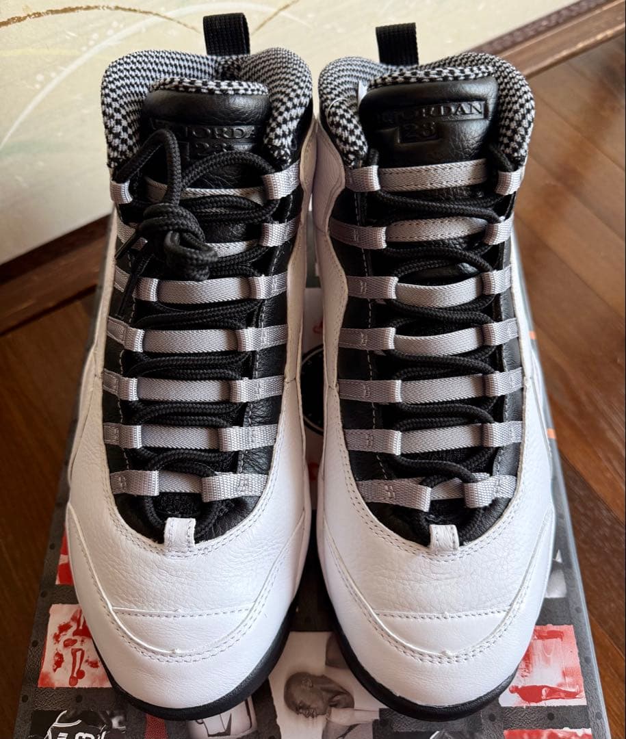 SHIN 様Air Jordan 10 レトロ ライト スティール グレイ