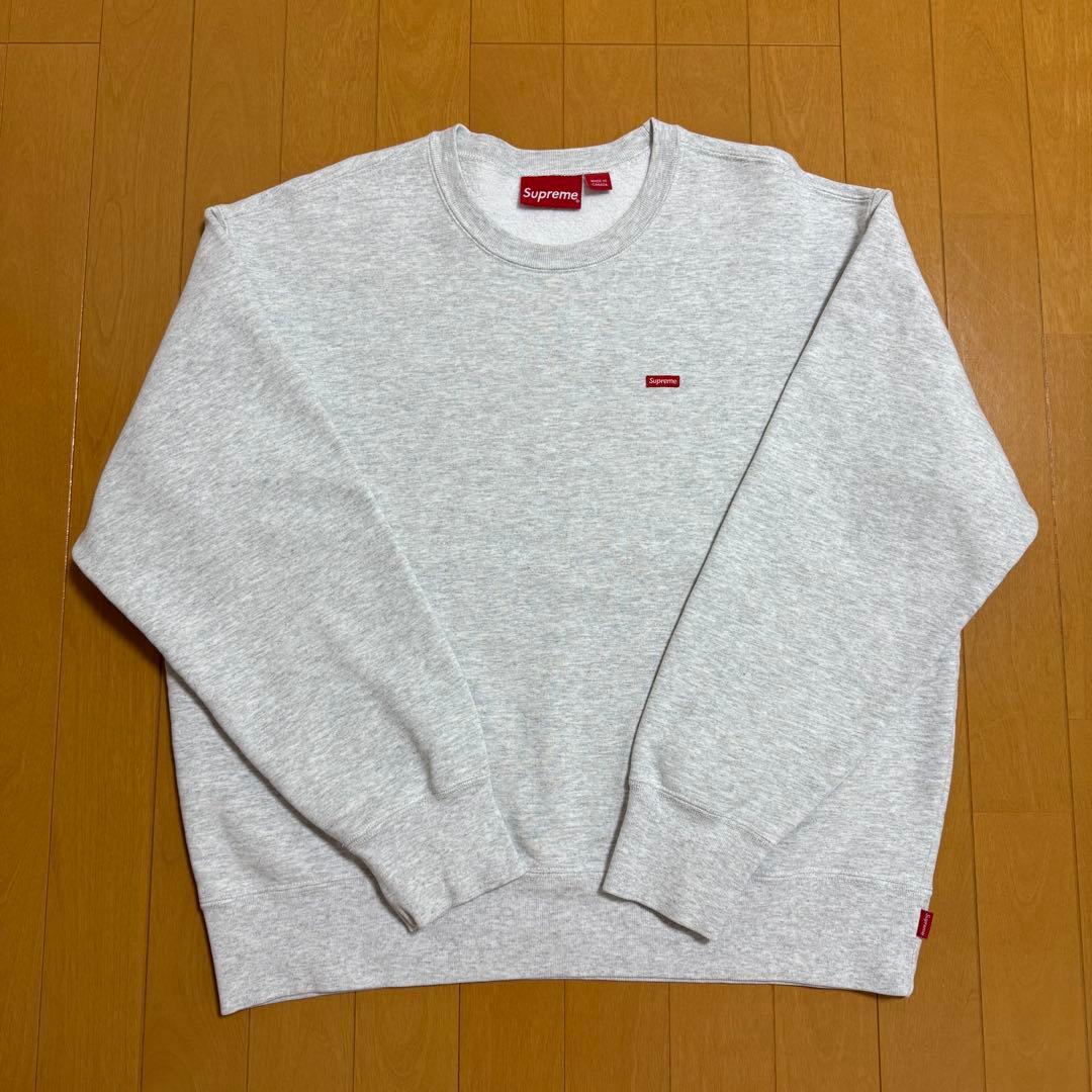 Supreme Small Box Crewneck アッシュグレー 21aw