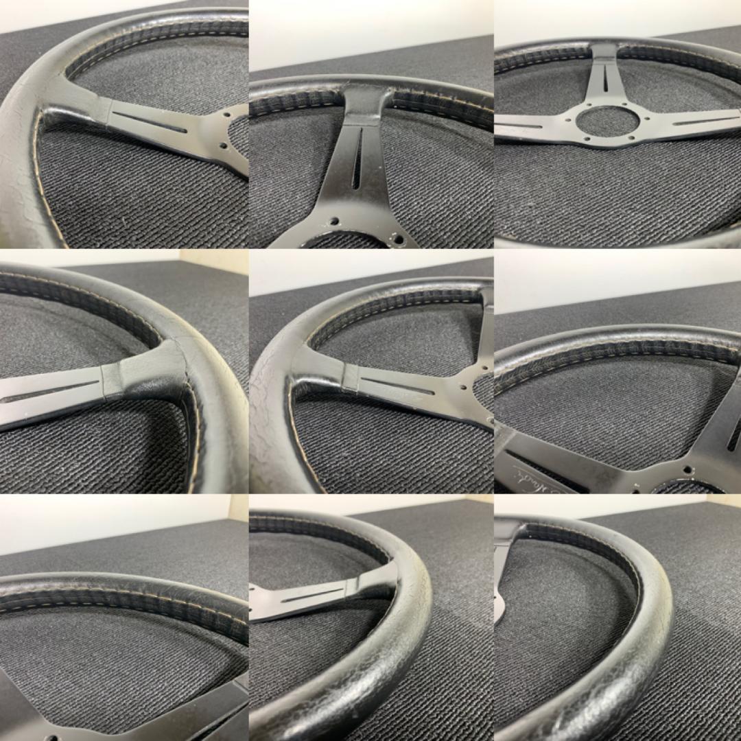 希少 オールド ナルディ クラシック レザーステアリング 新品ホーンボタンネジ付