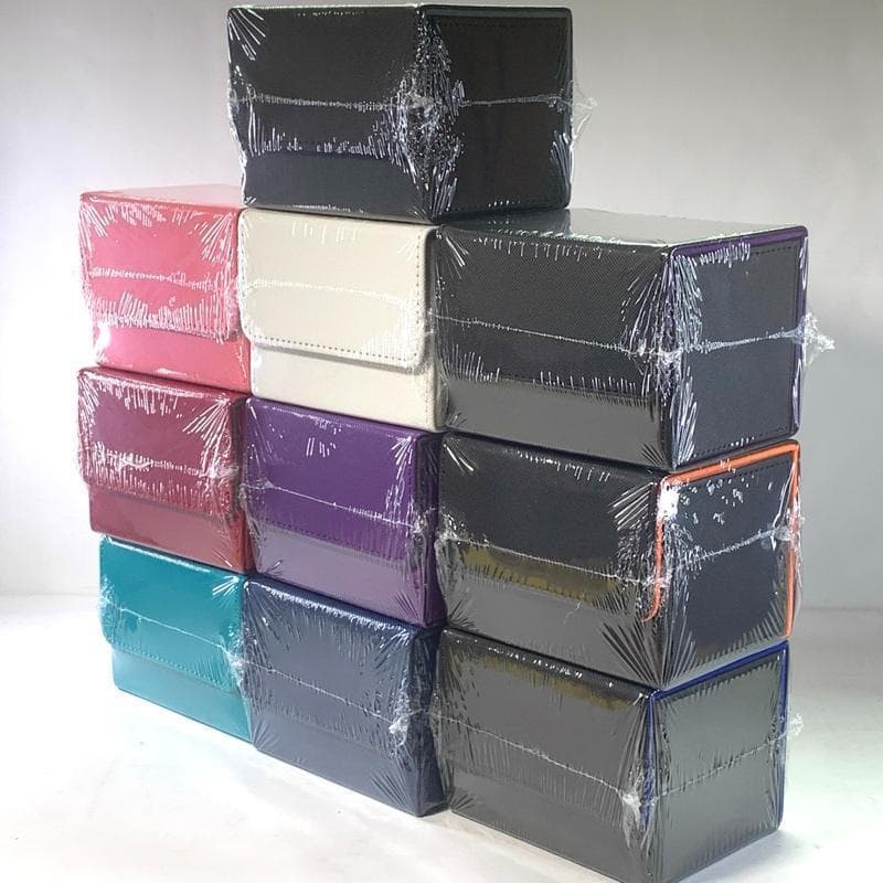 訳アリ　デッキケース　10個セット　レザー調 マグネット カードケース