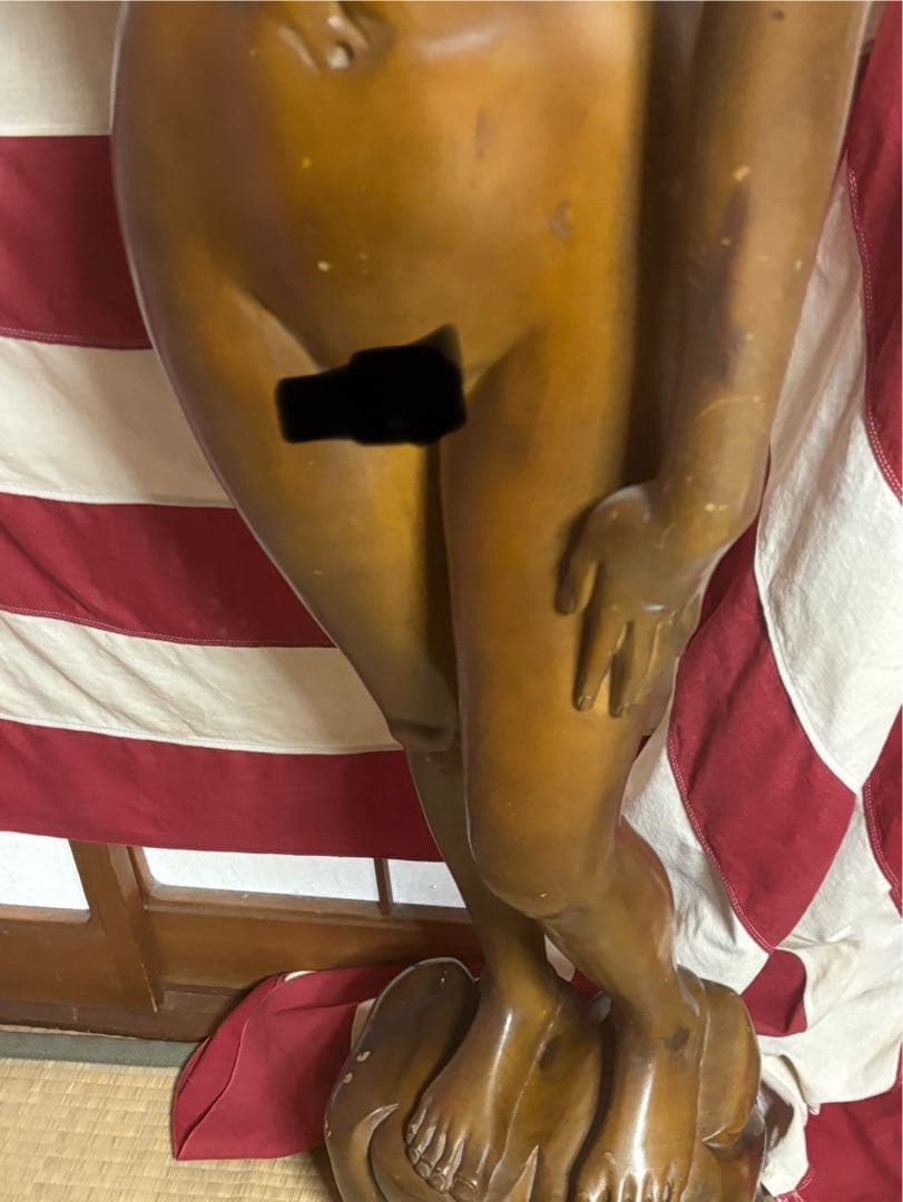 ビンテージ6070s頃等身大木彫りセクシーエロ女体レアは美人はプレイボーイ