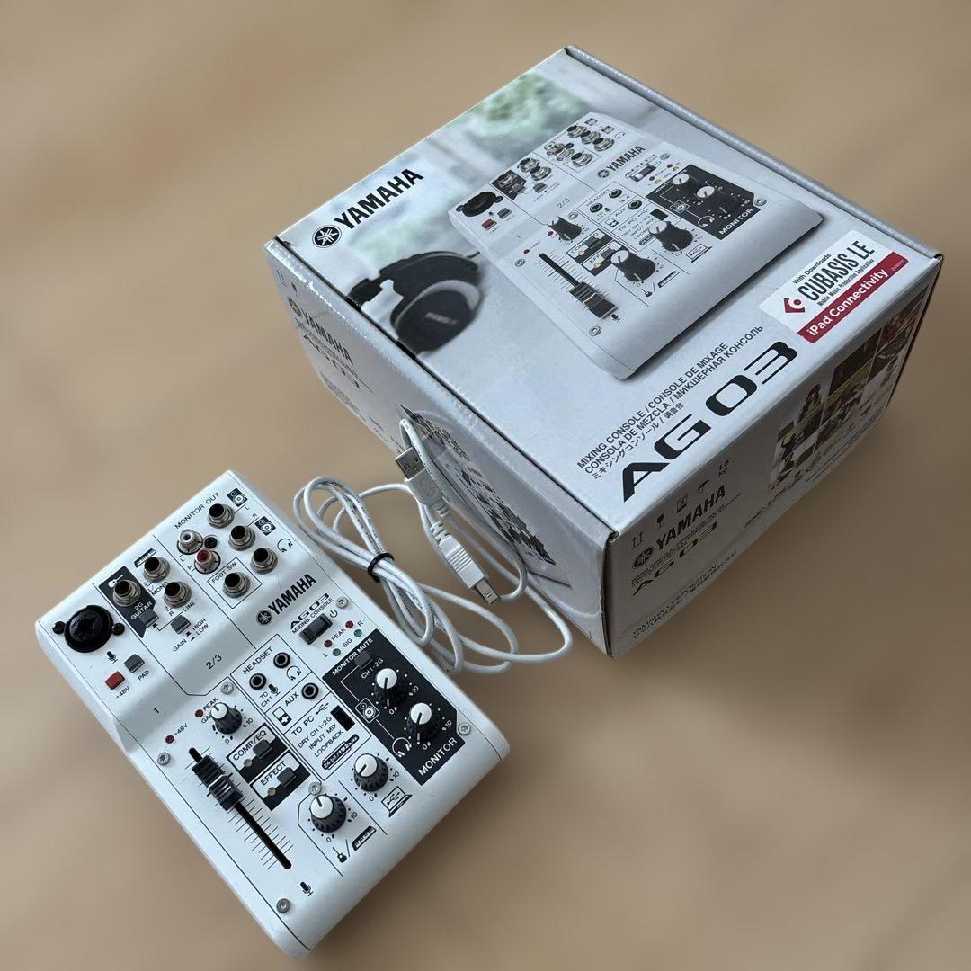 【美品】YAMAHA AG03 ミキシングコンソール オーディオインターフェース
