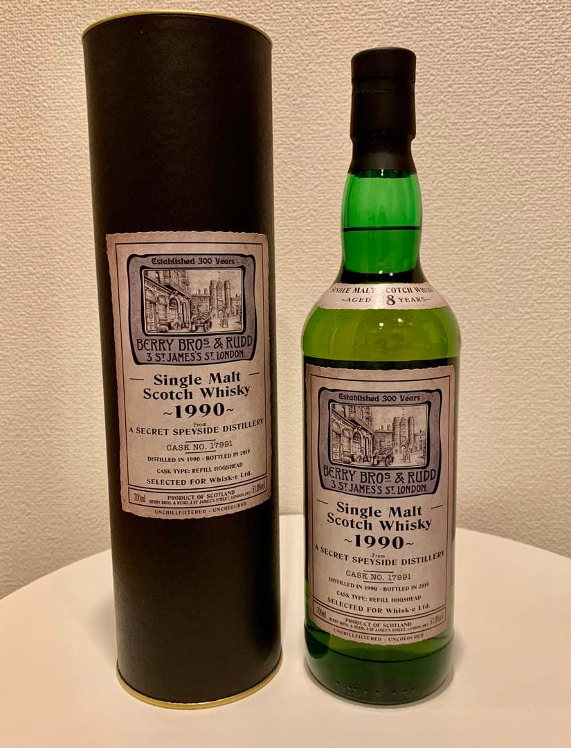 BBR シークレットスペイサイド 1990　28年