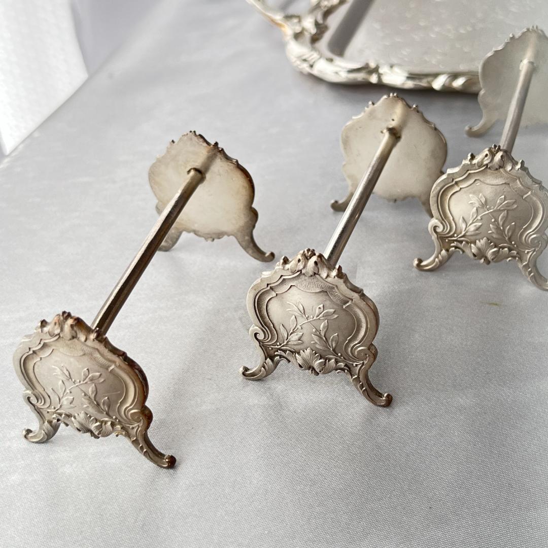 【仏蘭西】 アールヌーボーのナイフレスト 6個組 Art Nouveau