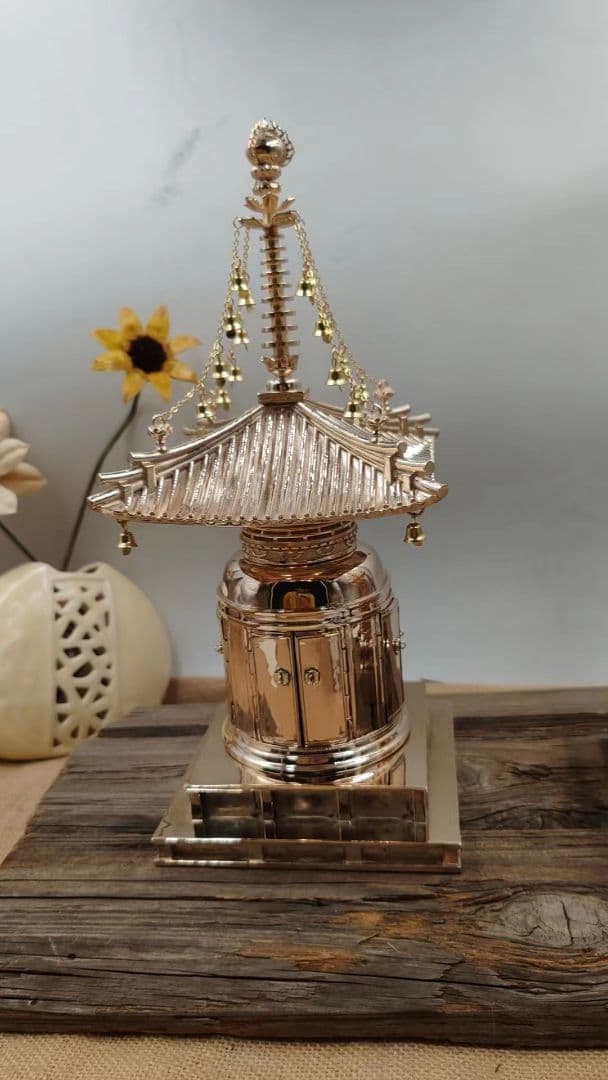 【修縁堂】密教法具 真言宗 根本塔 ドアは開けられます 密教法具 古美術品