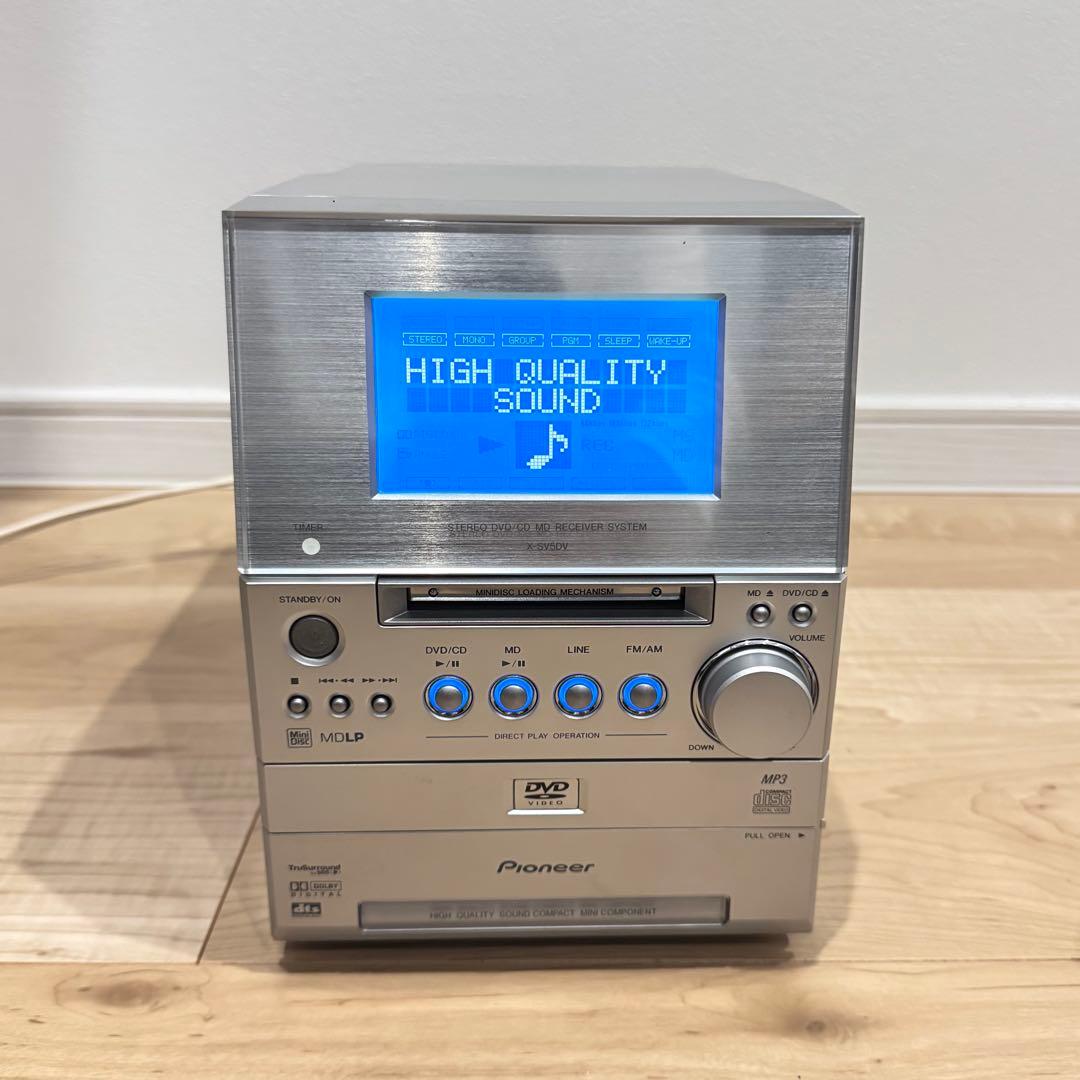 【美品】 Pioneer X-SV5DV ミュージックコンポ　MDプレーヤー