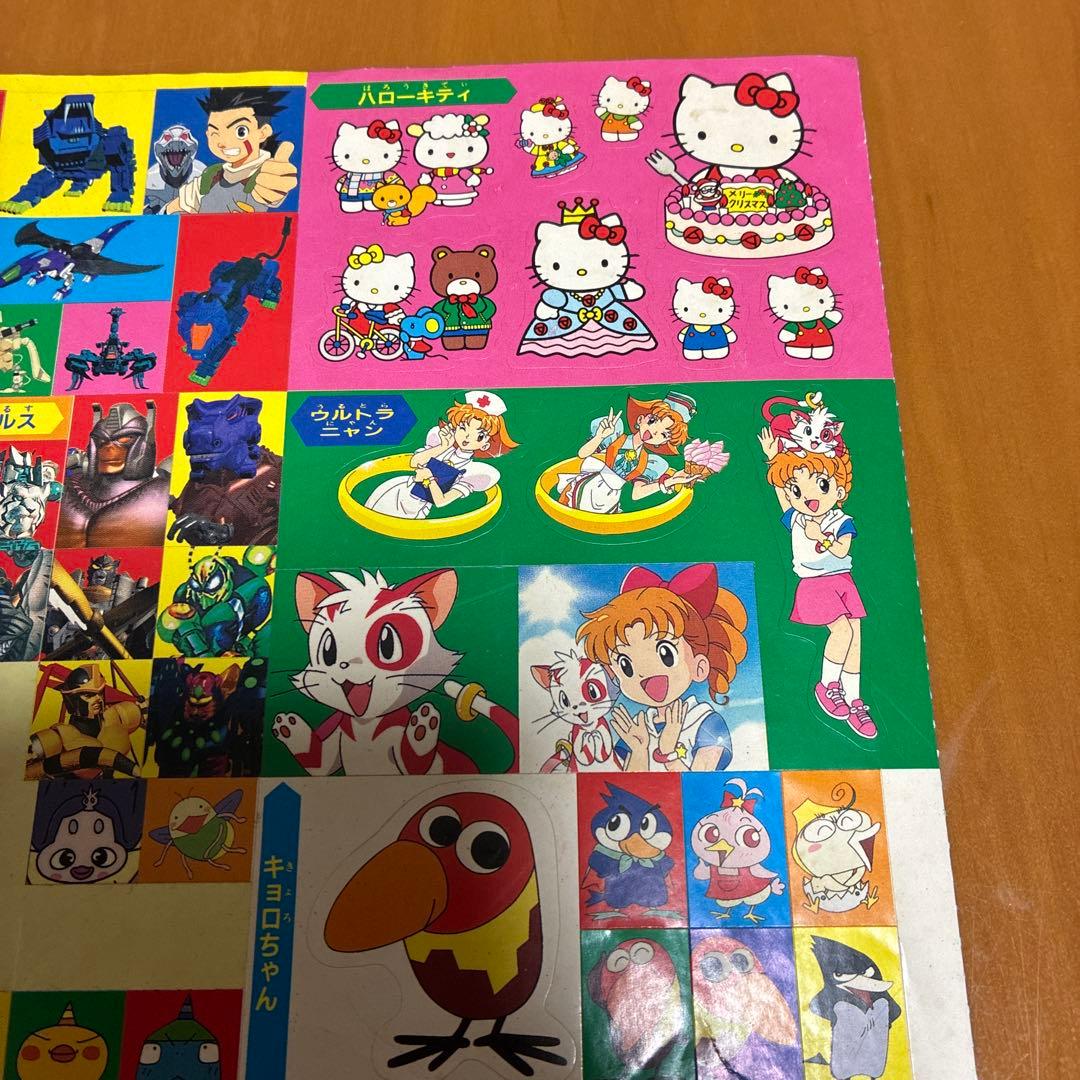 平成レトロ　レア　1999年　キティ　ゾイド　ビーストウォーズメタルス等シール