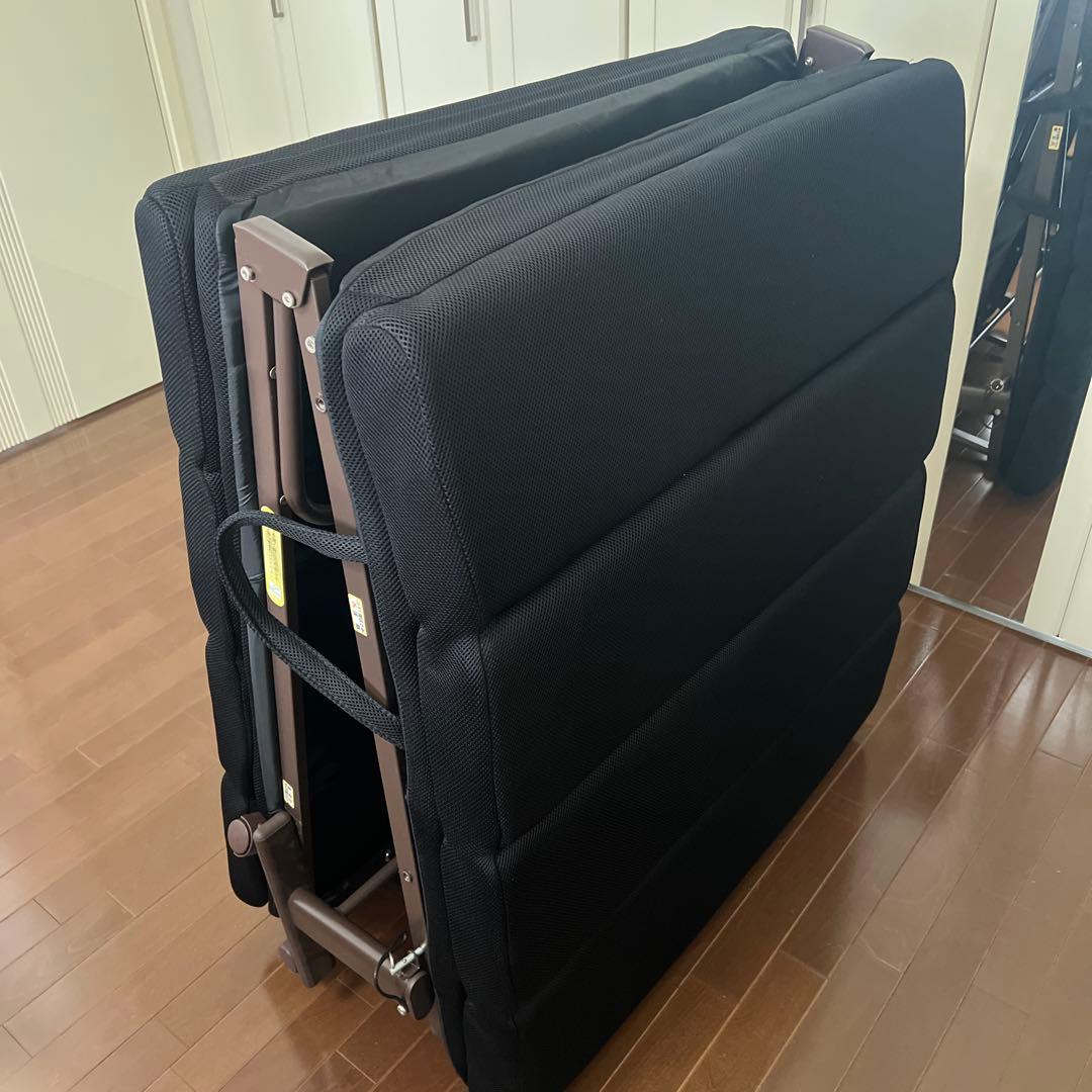 リクライニング付き‼️折りたたみベッド シングル